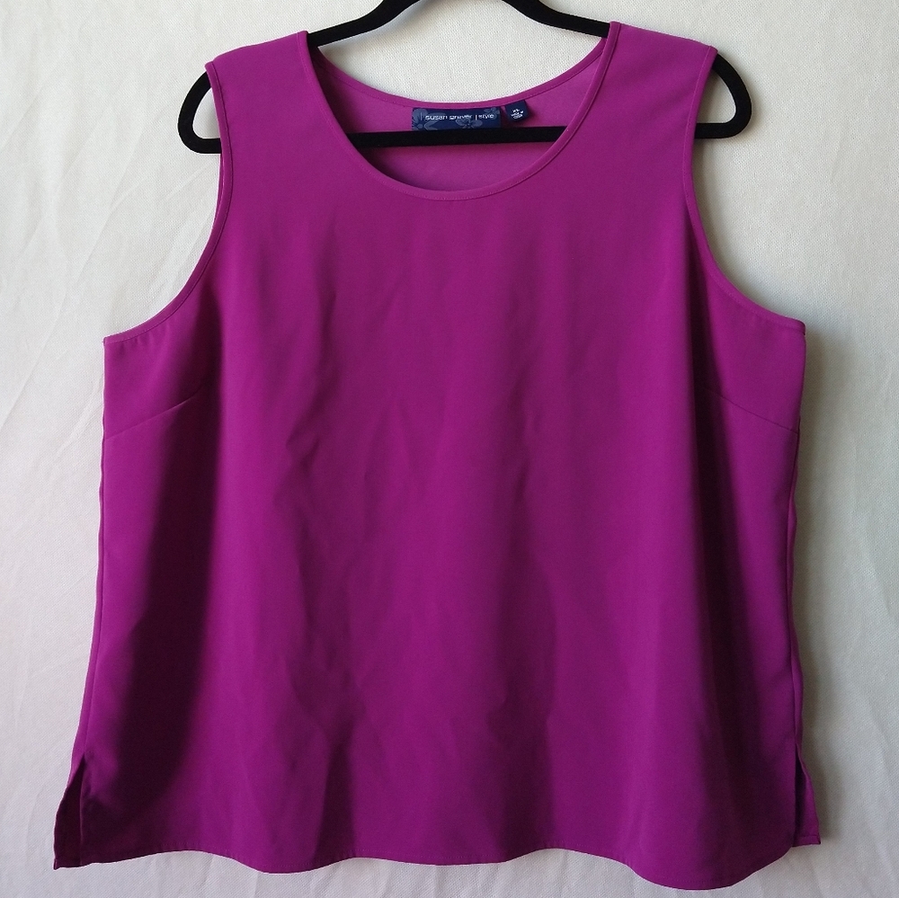 Susan Graver Purple Blouse